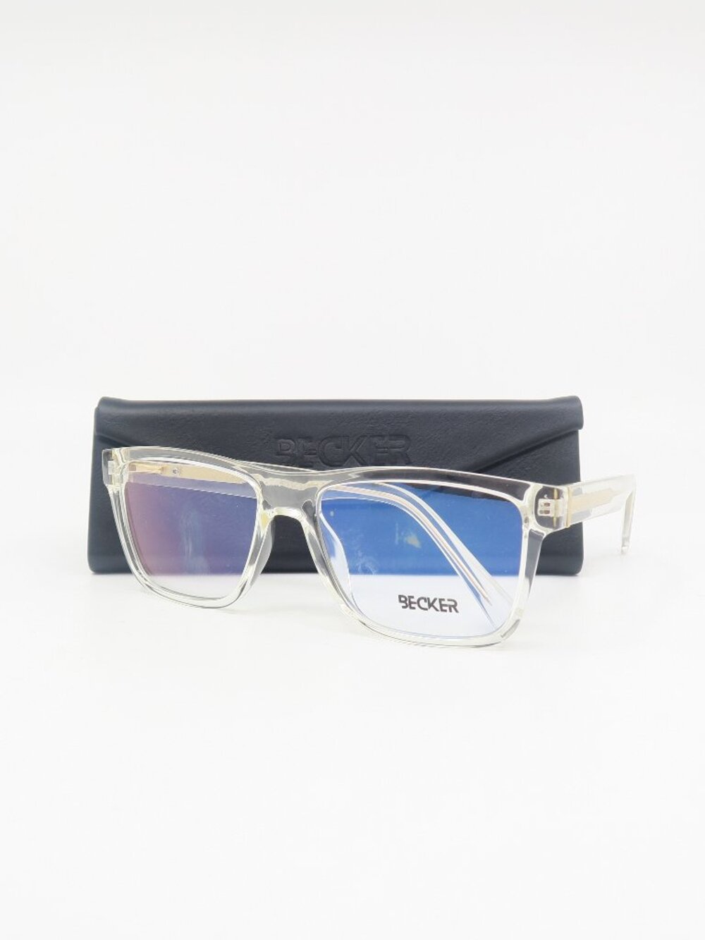 Becker 2100 C5 57mm. Clear Transparent Fashion Italian Unisex Eyeglasses.